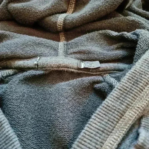 prAna Nanette Dress Grey Hooded Organic Cotton Long Sleeves Women's  size Small - Picture 9 of 14